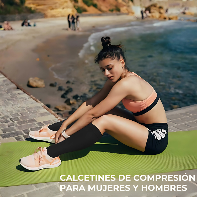EnergiSock™ Pack 3 Calcetines de Compresión Punta Abierta – Alivio, Soporte y Comodidad Todo el Día 🧦