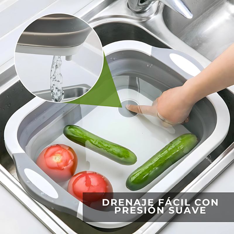 TriCut® — Tabla Multifuncional 3 en 1 Plegable para Cocina  - La Solución Completa para Cortar🔪 Lavar💧 y Guardar 🧺