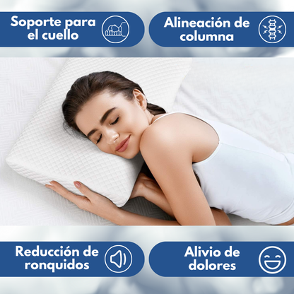 BlissPillow® - Almohada Ortopédica Inteligente 🎁 +20 PARCHES NATURALES DE REGALO 🎁
